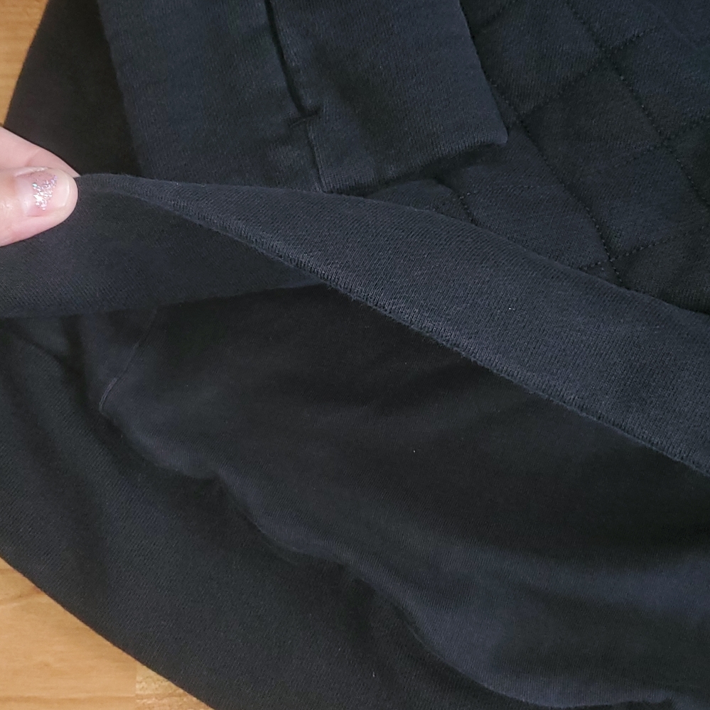Lululemon Insulated Lined Zip Bomber 4 Pullover Quilted Black - Picture 6 of 11